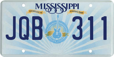 MS license plate JQB311