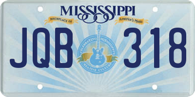MS license plate JQB318
