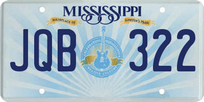 MS license plate JQB322
