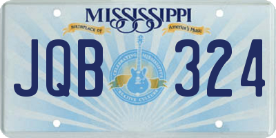 MS license plate JQB324