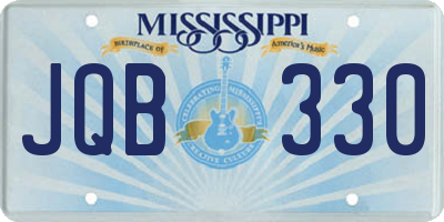 MS license plate JQB330