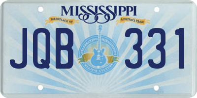 MS license plate JQB331