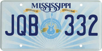 MS license plate JQB332