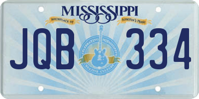 MS license plate JQB334