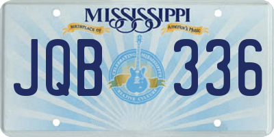 MS license plate JQB336