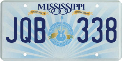 MS license plate JQB338