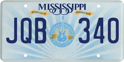 MS license plate JQB340
