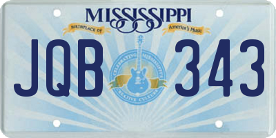 MS license plate JQB343