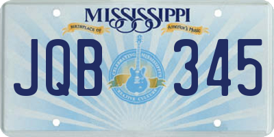MS license plate JQB345