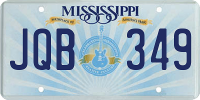 MS license plate JQB349
