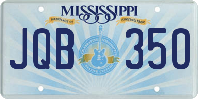 MS license plate JQB350