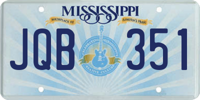 MS license plate JQB351