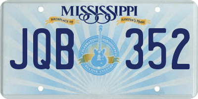 MS license plate JQB352