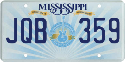 MS license plate JQB359
