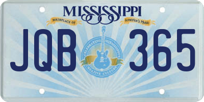 MS license plate JQB365
