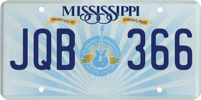 MS license plate JQB366