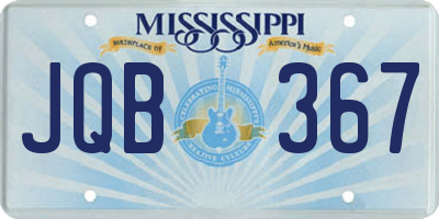 MS license plate JQB367