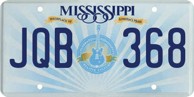 MS license plate JQB368