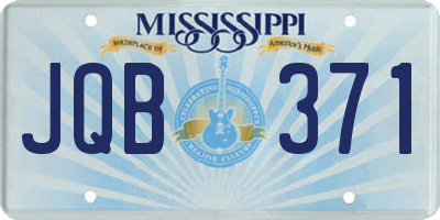 MS license plate JQB371