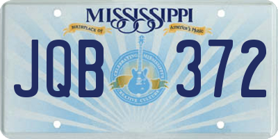 MS license plate JQB372