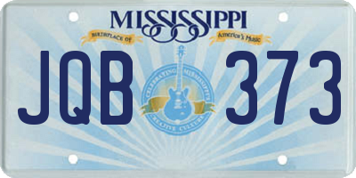 MS license plate JQB373