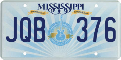 MS license plate JQB376