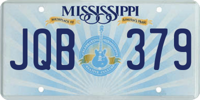 MS license plate JQB379