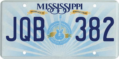 MS license plate JQB382