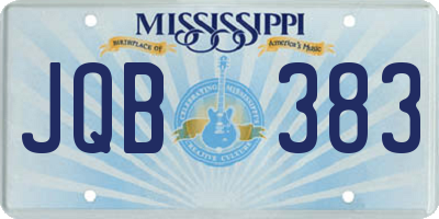 MS license plate JQB383