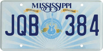 MS license plate JQB384
