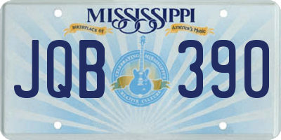 MS license plate JQB390