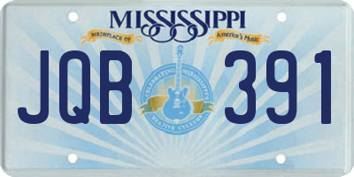 MS license plate JQB391