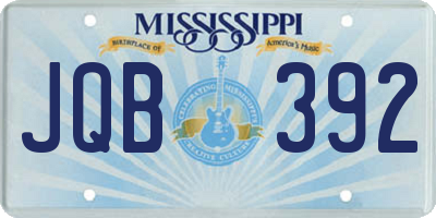 MS license plate JQB392