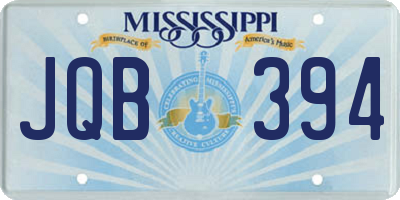 MS license plate JQB394