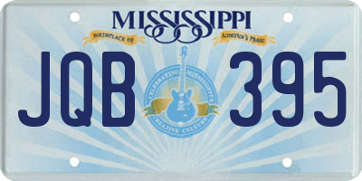 MS license plate JQB395
