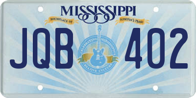 MS license plate JQB402