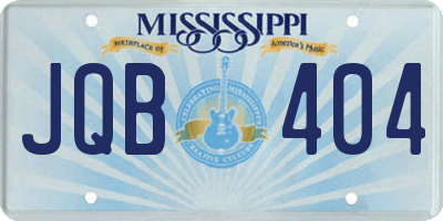 MS license plate JQB404