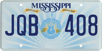 MS license plate JQB408