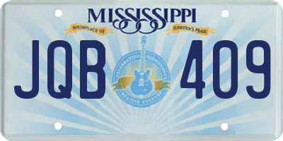MS license plate JQB409
