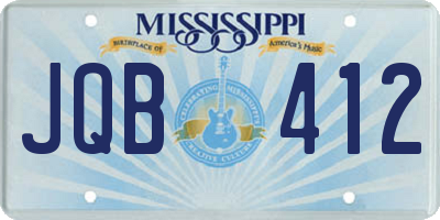 MS license plate JQB412