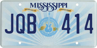 MS license plate JQB414