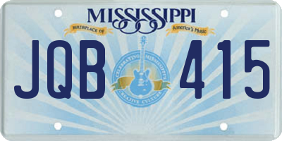 MS license plate JQB415