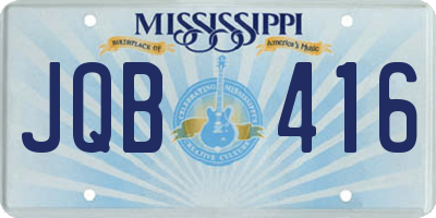 MS license plate JQB416