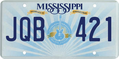 MS license plate JQB421