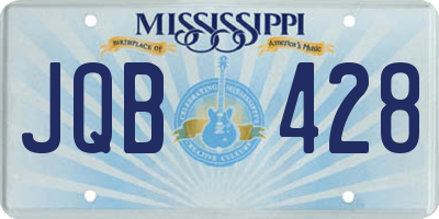 MS license plate JQB428