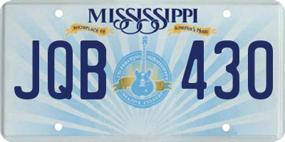 MS license plate JQB430