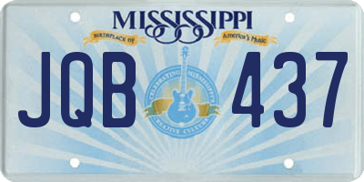 MS license plate JQB437