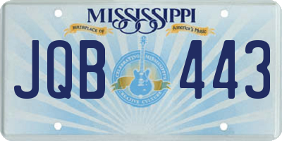 MS license plate JQB443