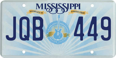MS license plate JQB449