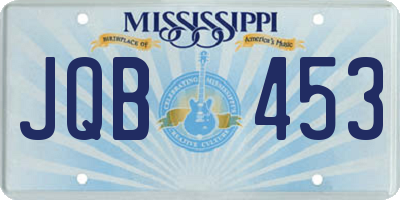 MS license plate JQB453